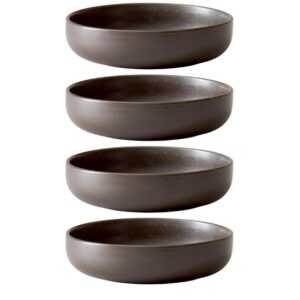 Audo CPH Set čtyř tmavě hnědo šedých porcelánových hlubokých talířů AUDO NEW NORM 13