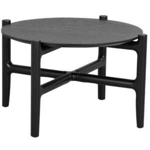 Černý dubový konferenční stolek ROWICO HOLTON 55 cm