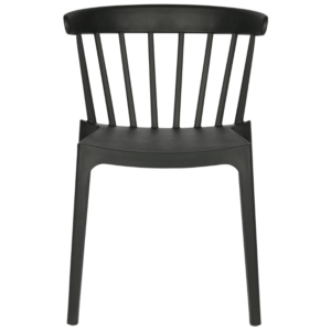 Hoorns Černá plastová zahradní jídelní židle Marbel