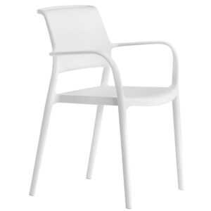 Pedrali Bílá plastová jídelní židle Ara 315