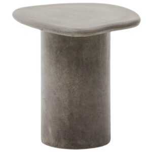 Šedý cementový zahradní stolek Kave Home Macarella 48 x 47 cm