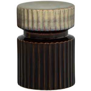 Hoorns Hnědý keramický odkládací stolek Gerne 35 cm