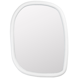 Bílé dřevěné zrcadlo ZUIVER LOOKS 55 x 73 cm