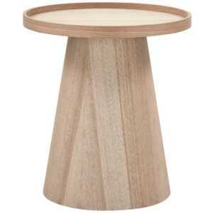 Hoorns Odkládací stolek Daum 45 cm s dřevěným dekorem