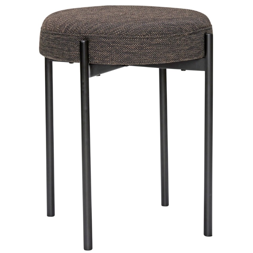 Černá čalouněná stolička Hübsch Silo 45 cm