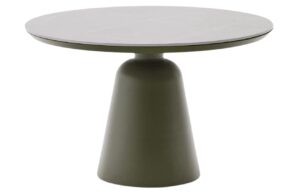 Zelený keramický zahradní stůl Kave Home Tudons 120 cm