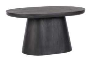 Černý mangový konferenční stolek Bizzotto Fuji 80x56 cm