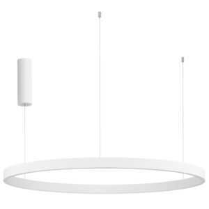 Bílé závěsné LED světlo Nova Luce Elowen 98 cm