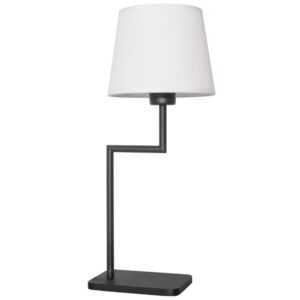 Černobílá kovová stolní lampa Nova Luce Savona