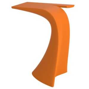 VONDOM Matně oranžový plastový barový stůl WING 76 x 50 cm
