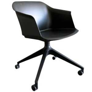 Černá plastová konferenční židle Brado Aurora Kit