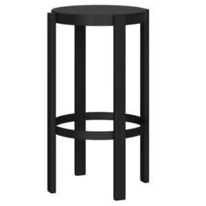 noo.ma Černá kovová barová židle Doon 65 cm