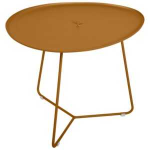 Hnědý kovový konferenční stolek Fermob Cocotte 44 x 55 cm