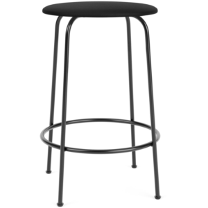 Audo CPH Černá čalouněná barová židle AUDO AFTEROOM 65 cm
