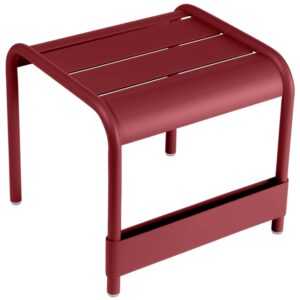 Červený kovový zahradní odkládací stolek Fermob Luxembourg 44 x 42 cm