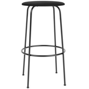 Audo CPH Černá koženková barová židle AUDO AFTEROOM 75 cm