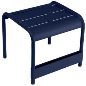 Tmavě modrý kovový zahradní odkládací stolek Fermob Luxembourg 44 x 42 cm