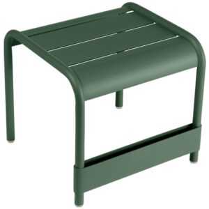 Tmavě zelený kovový zahradní odkládací stolek Fermob Luxembourg 44 x 42 cm