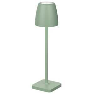 Zelená kovová nabíjecí stolní LED lampa Nova Luce Colt S