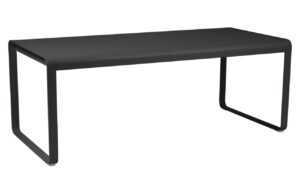 Černý kovový stůl Fermob Bellevie 196 x 90 cm