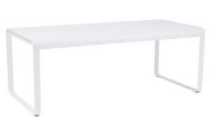 Bílý kovový stůl Fermob Bellevie 196 x 90 cm