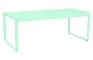 Opálově zelený kovový stůl Fermob Bellevie 196 x 90 cm