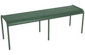 Tmavě zelená kovová lavice Fermob Luxembourg 145 cm