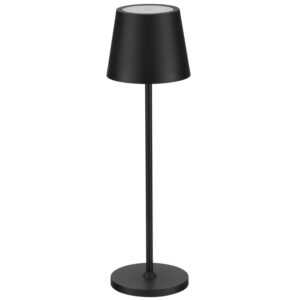 Černá kovová nabíjecí stolní LED lampa Nova Luce Seina