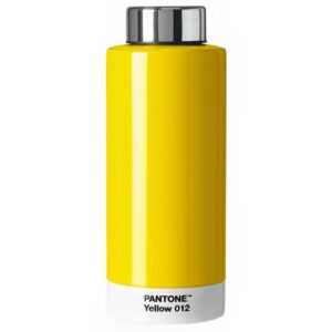 Žlutá kovová termoláhev Pantone Yellow 012 530 ml