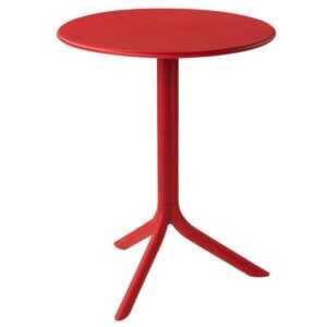 Nardi Červený plastový zahradní stůl Spritz 60