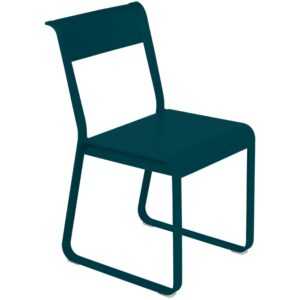 Modrá kovová zahradní židle Fermob Bellevie