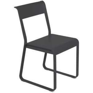 Antracitová kovová zahradní židle Fermob Bellevie